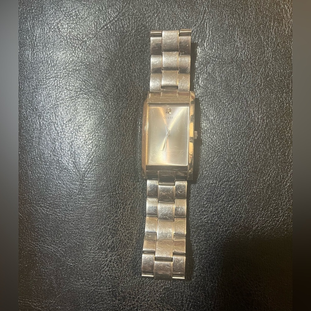 GUESS MENS‎ WATCH QUARTZ ANALOG STAINLESS STEEL